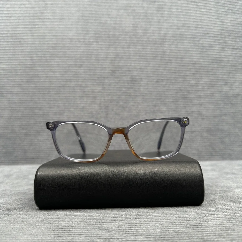 Warby Parker Weathers M LBF 318 Eyeglasses Purple Grey Tortoise 52-18-145 Y2k